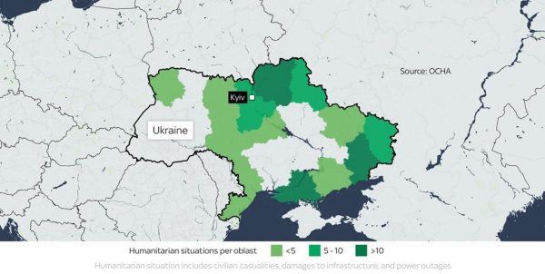 Harta me zonat e pushtuara nga Rusia, ushtarët rezistencë në dy qytetet kryesore të Ukrainës